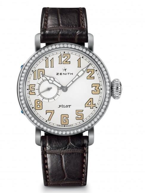 Replica Watch Zenith Pilot Montre d'Aeronef Type 20 Lady 16.1930.681/31.C725 White Gold - Leather Bracelet Replica Watch Zenith Pilot Montre d'Aeronef Type 20 Lady 16.1930.681/31.C725 White Gold - Leather Bracelet